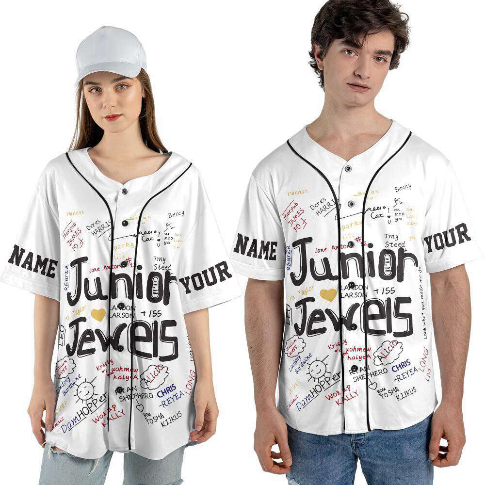 Custom Name And Number Junior Jewels Music Baseball Jersey, You Belong With Me Outfit - lylyprint.com T-Shirts,... (Image 3)