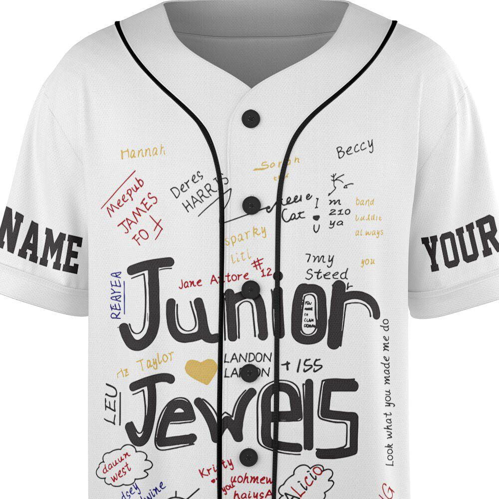 Custom Name And Number Junior Jewels Music Baseball Jersey, You Belong With Me Outfit - lylyprint.com T-Shirts,... (Image 5)