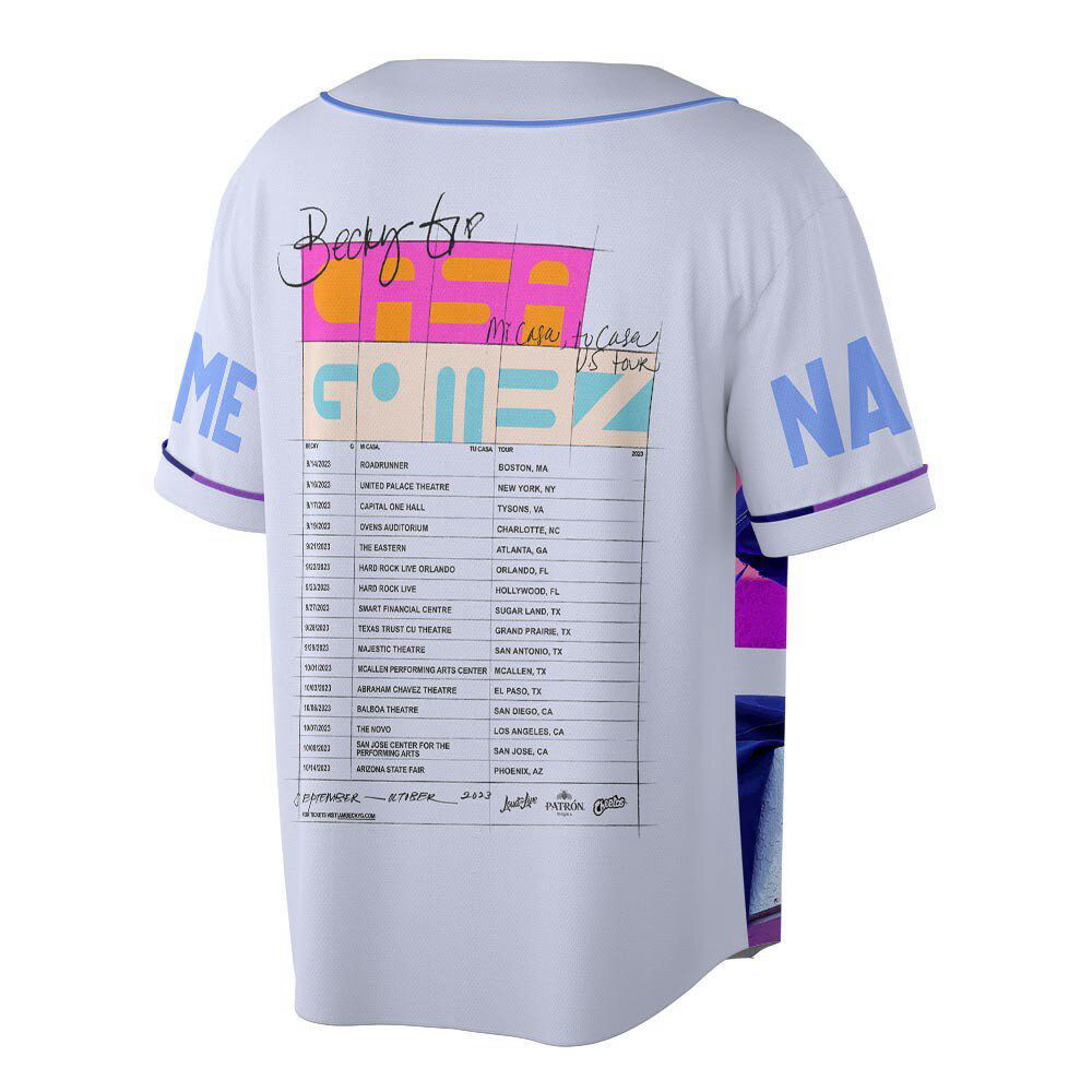 Custom Name Becky G 2023 Tour Baseball Jersey - lylyprint.com T-Shirts, Hoodie, Sweatshirt | WearSparks.com (Image 3)