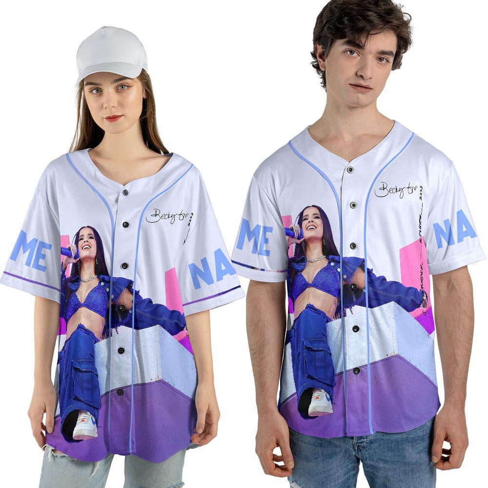 Custom Name Becky G 2023 Tour Baseball Jersey - lylyprint.com T-Shirts, Hoodie, Sweatshirt | WearSparks.com (Image 4)
