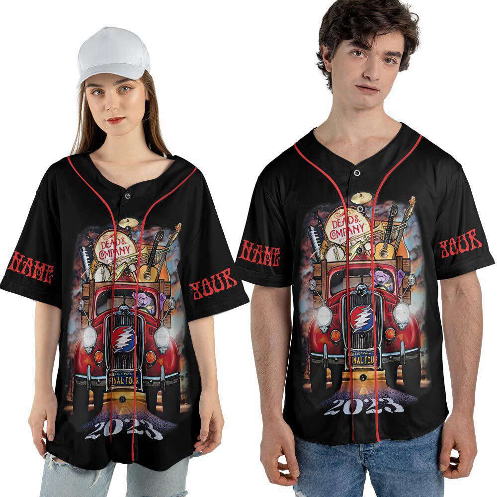 Custom Name Dead Co 2023 The Final Tour Truck Music Baseball Jersey, - lylyprint.com T-Shirts, Hoodie, Sweatshirt (Image 3)