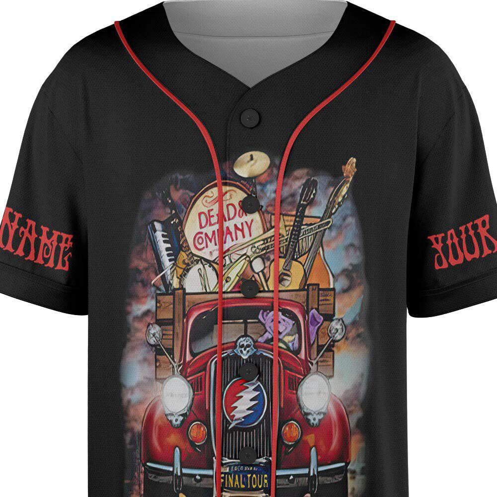 Custom Name Dead Co 2023 The Final Tour Truck Music Baseball Jersey, - lylyprint.com T-Shirts, Hoodie, Sweatshirt (Image 5)