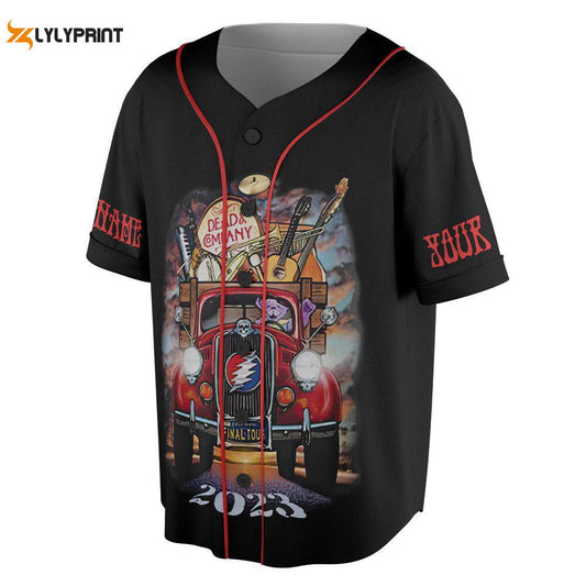 Custom Name Dead Co 2023 The Final Tour Truck Music Baseball Jersey, - lylyprint.com T-Shirts, Hoodie, Sweatshirt (Image 1)