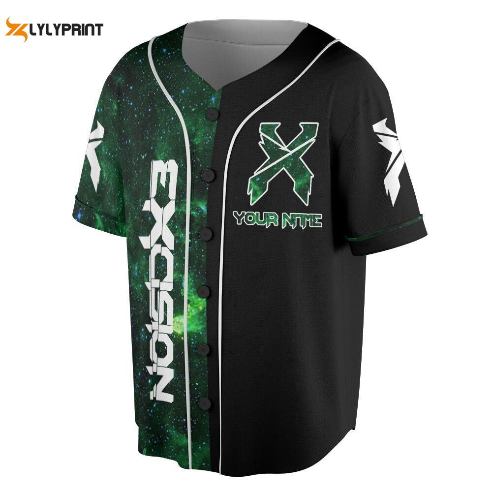Custom Name Excision Dj Music Baseball Jersey, DJ Live World Tour 2023 Shirt (Image 1)