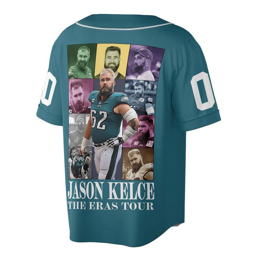 Custom Name Jason Kelce The Eras Football Baseball Jersey For Men Women - lylyprint.com T-Shirts, Hoodie,... (Image 2)