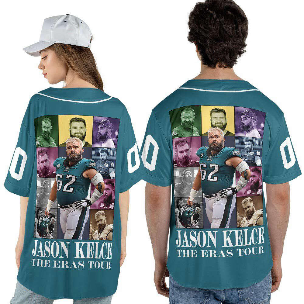Custom Name Jason Kelce The Eras Football Baseball Jersey For Men Women - lylyprint.com T-Shirts, Hoodie,... (Image 4)