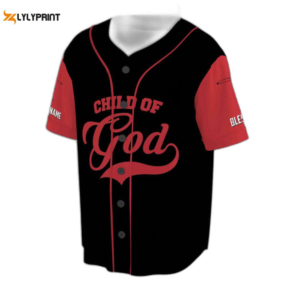 Custom Name Jesus The Warrior The child of God 3D Baseball Jersey For Men Women - lylyprint.com T-Shirts,... (Image 1)