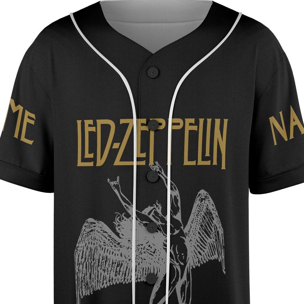 Custom Name LED ZPELIN Rock Band Baseball Jersey, 55th anniversary Tour Shirt (Image 5)