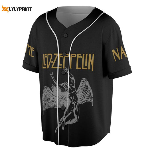 Custom Name LED ZPELIN Rock Band Baseball Jersey, 55th anniversary Tour Shirt (Image 1)