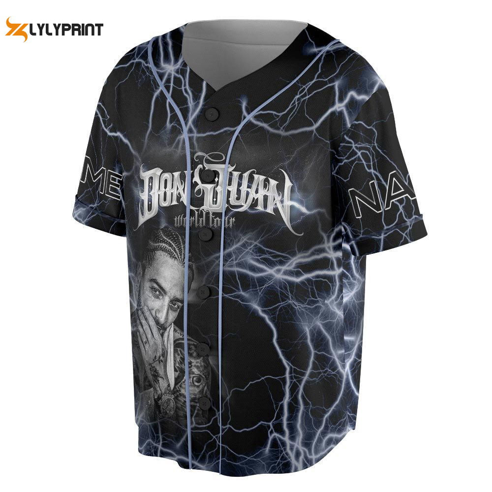 Custom Name Maluma 2023 Tour Baseball Jersey - lylyprint.com T-Shirts, Hoodie, Sweatshirt | WearSparks.com (Image 1)