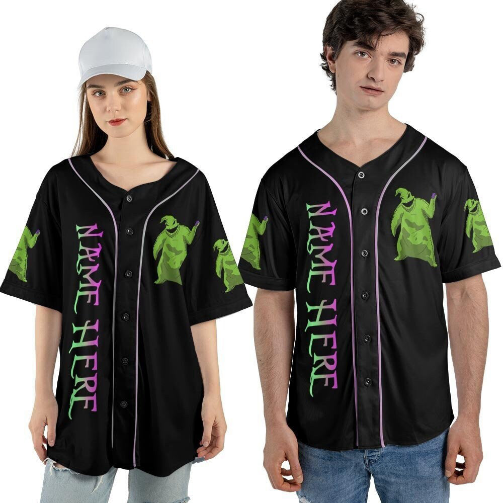 Spooky Custom Name Oogie Boogie Baseball Jersey - Perfect Halloween Christmas Gift - Bafud T-Shirts, Hoodie,... (Image 2)
