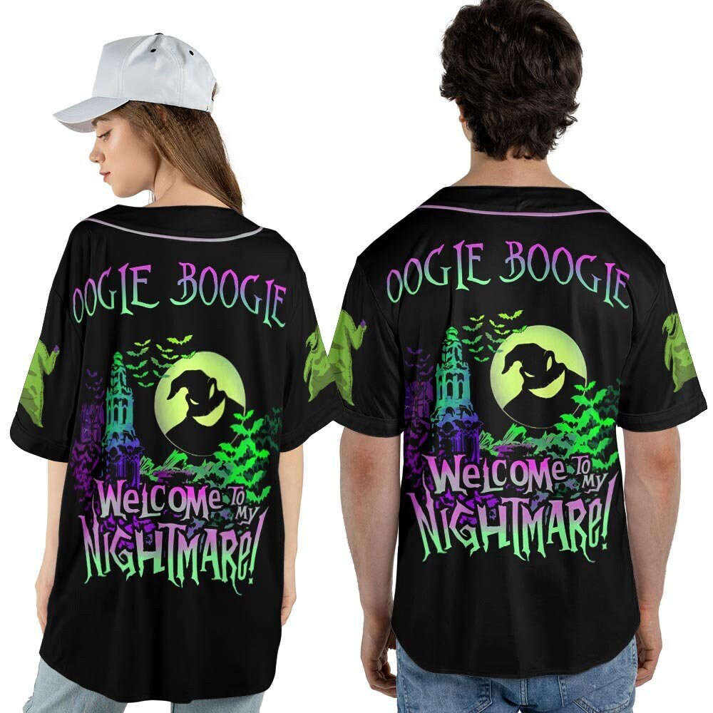 Spooky Custom Name Oogie Boogie Baseball Jersey - Perfect Halloween Christmas Gift - Bafud T-Shirts, Hoodie,... (Image 3)