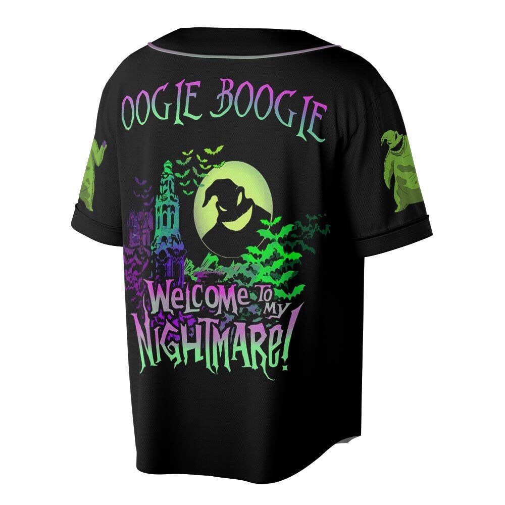 Spooky Custom Name Oogie Boogie Baseball Jersey - Perfect Halloween Christmas Gift - Bafud T-Shirts, Hoodie,... (Image 4)