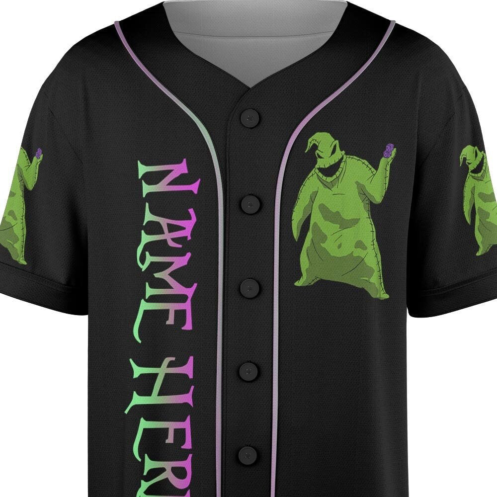 Spooky Custom Name Oogie Boogie Baseball Jersey - Perfect Halloween Christmas Gift - Bafud T-Shirts, Hoodie,... (Image 5)