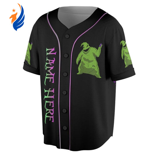 Spooky Custom Name Oogie Boogie Baseball Jersey - Perfect Halloween Christmas Gift - Bafud T-Shirts, Hoodie,... (Image 1)