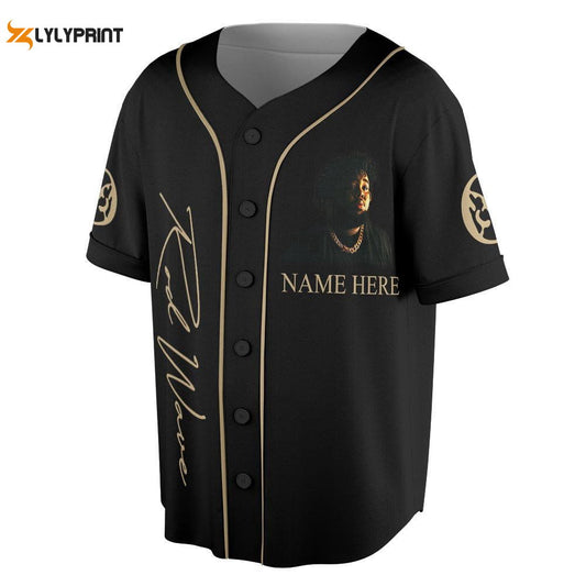 Custom Name Rod Wave Rap Baseball Jersey, Rod Wave Nostalgia Tour Shirt (Image 1)