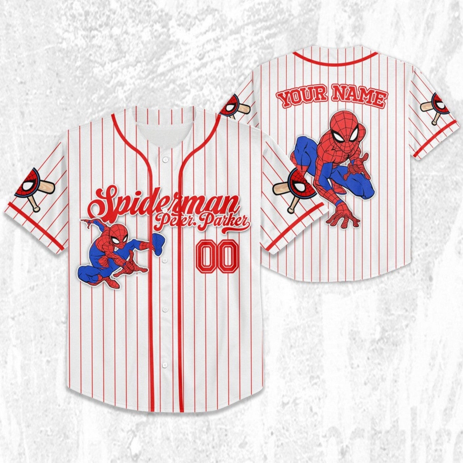 Custom Name Spiderman Spiderverse Peter Parker Baseball Jersey T-Shirts, Hoodie, Sweatshirt | WearSparks.com (Image 2)