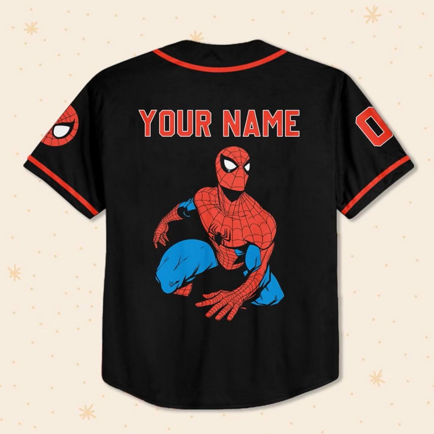 Custom Name Spiderman Spiderverse Peter Parker Black Baseball Jersey T-Shirts, Hoodie, Sweatshirt | WearSparks.com (Image 4)