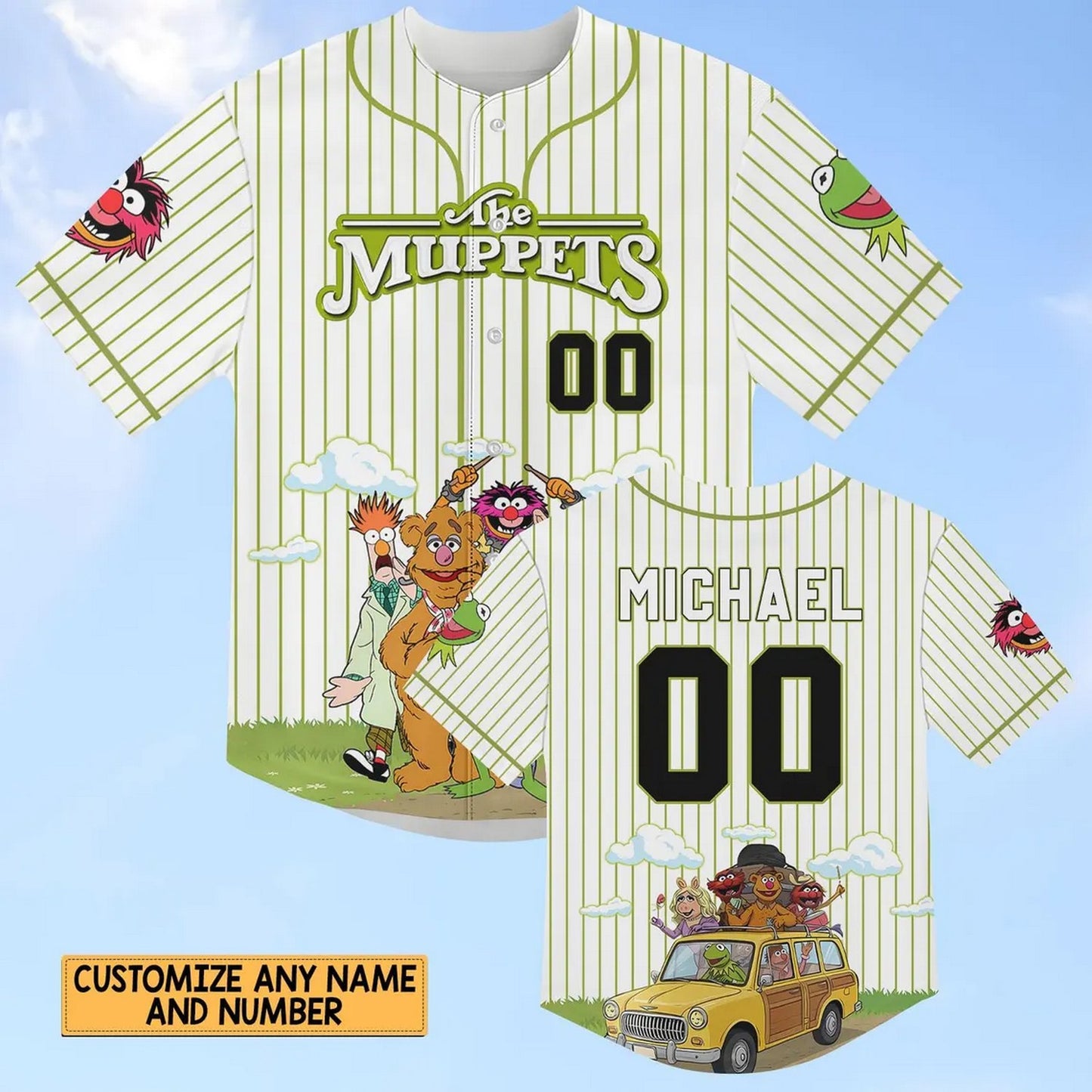 Custom Name The Muppets Funny Poster Baseball Jersey T-Shirts, Hoodie, Sweatshirt | WearSparks.com (Image 2)