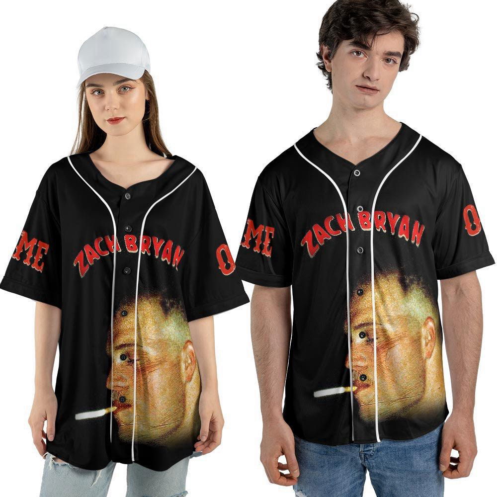 Custom Name Zach Bryan Baseball Jersey For Men Women, Zach Bryan Rock Country Music Lover - lylyprint.com... (Image 3)