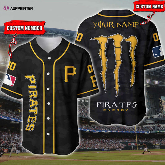 Custom Pittsburgh Pirates 3D Printed Baseball Jersey – Personalized Fan Gear