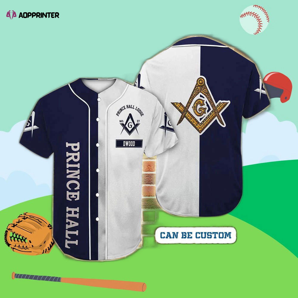 Custom Prince Hall Freemasonry Baseball Jersey Personalized Masonic Sportswear - Aopprinter T-Shirts, Hoodie,... (Image 1)