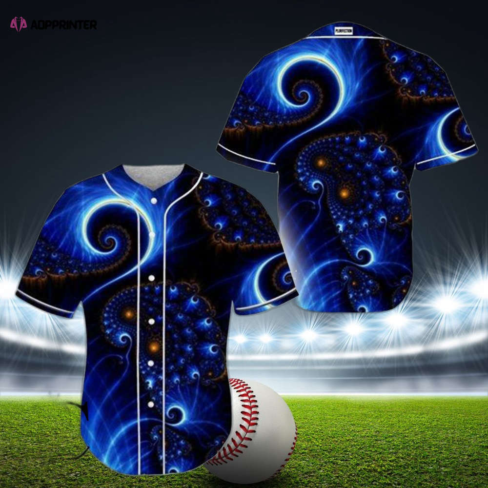 Custom Psychedelic Trip Rave EDM Baseball Jersey: Express Your Unique Style