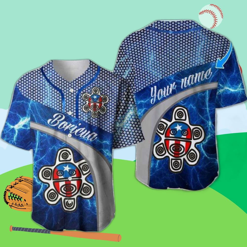 Custom Puerto Rico Boricua Baseball Jersey - Personalized Logo & Name Design - Aopprinter T-Shirts, Hoodie,... (Image 1)