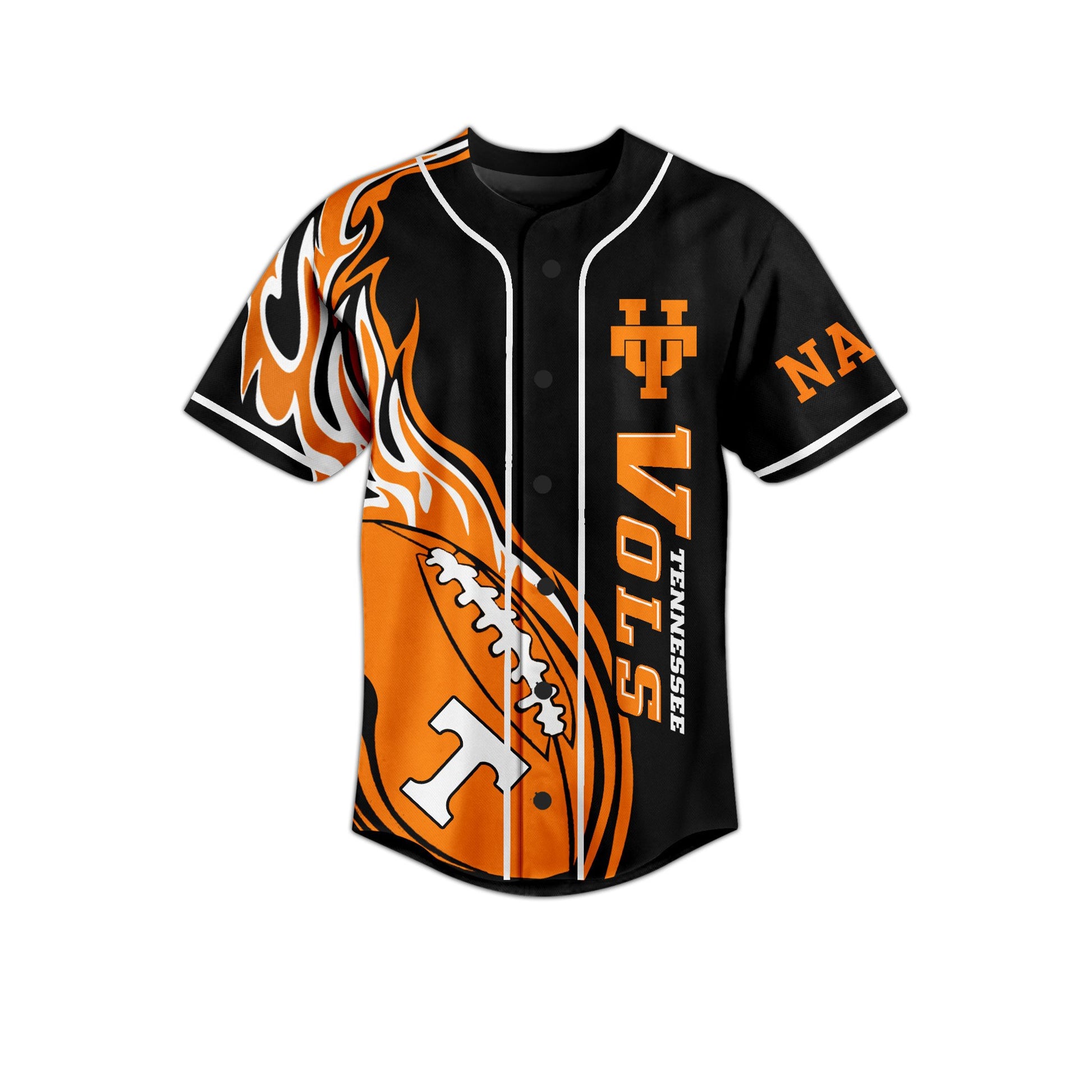 Custom Tennessee Volunteers Football Baseball Jersey T-Shirts, Hoodie, Sweatshirt | WearSparks.com (Image 2)