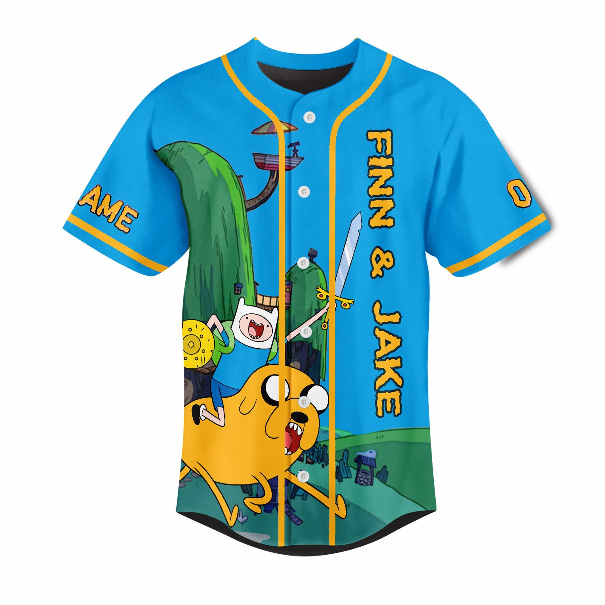 Customized Adventure Time Finn &amp; Jake Funny Trip Baseball Jersey T-Shirts, Hoodie, Sweatshirt | WearSparks.com (Image 2)
