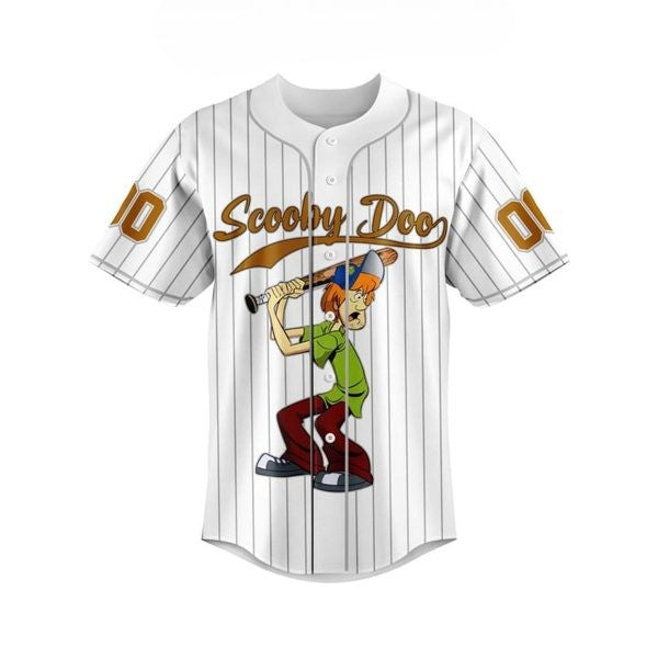 Customized Eye-catching Scooby-Doo White Baseball Jersey T-Shirts, Hoodie, Sweatshirt | WearSparks.com (Image 2)
