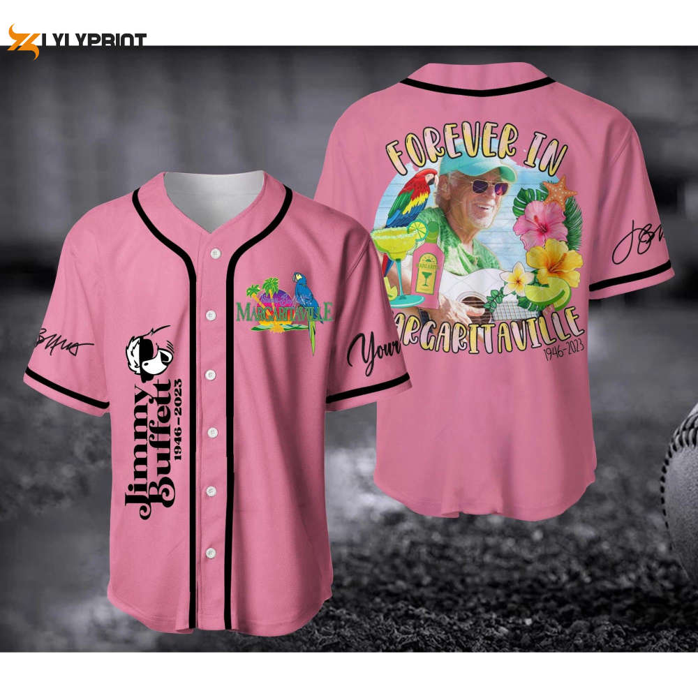 Customized Jimmy Buffett Forever In Margaritaville Baseball Jersey - lylyprint.com T-Shirts, Hoodie, Sweatshirt (Image 2)