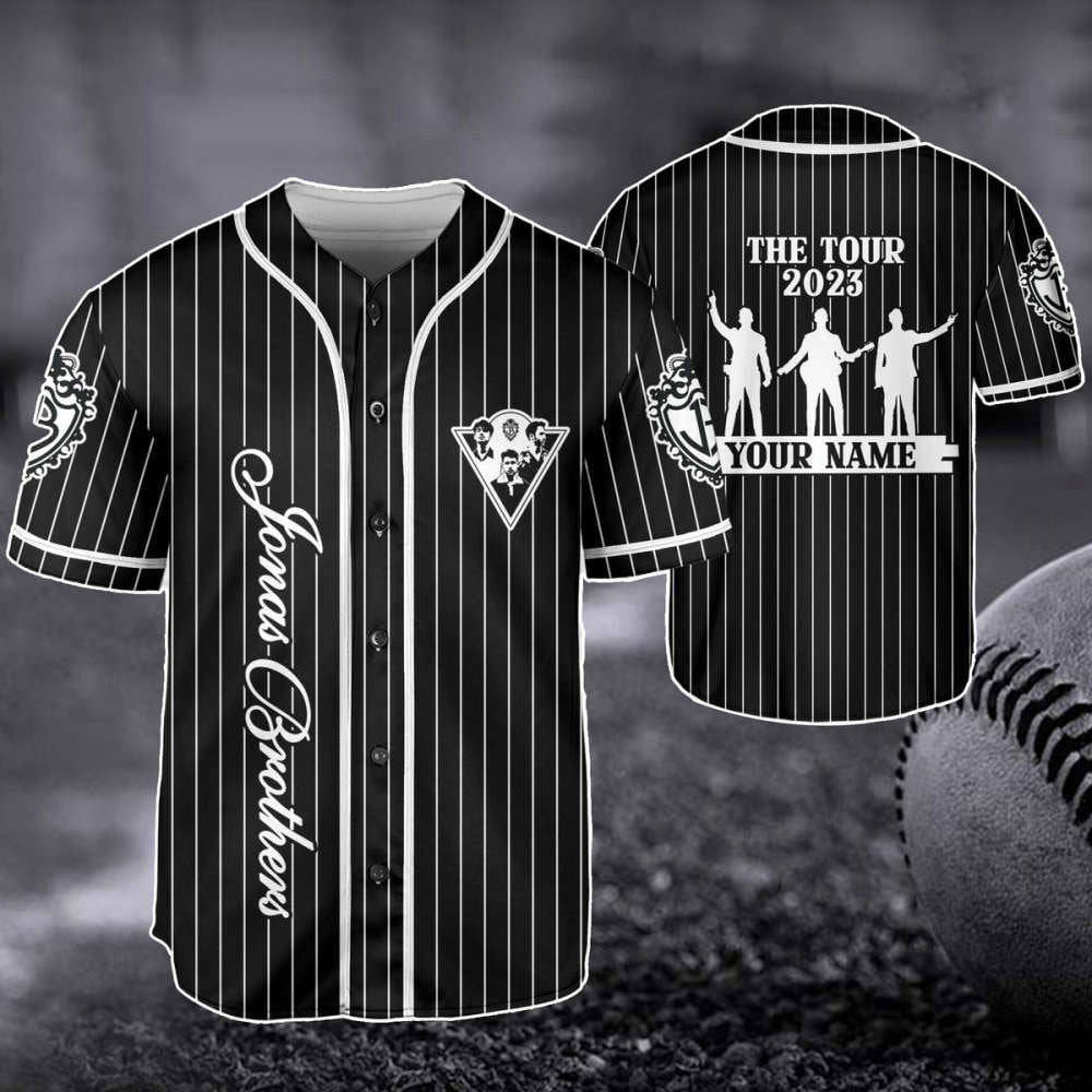 Customized Jonas Brothers Baseball Jersey – The Tour 2023 5 Album 1 Night Tour Pop Rock Band Shirt – Perfect Gift for Fans