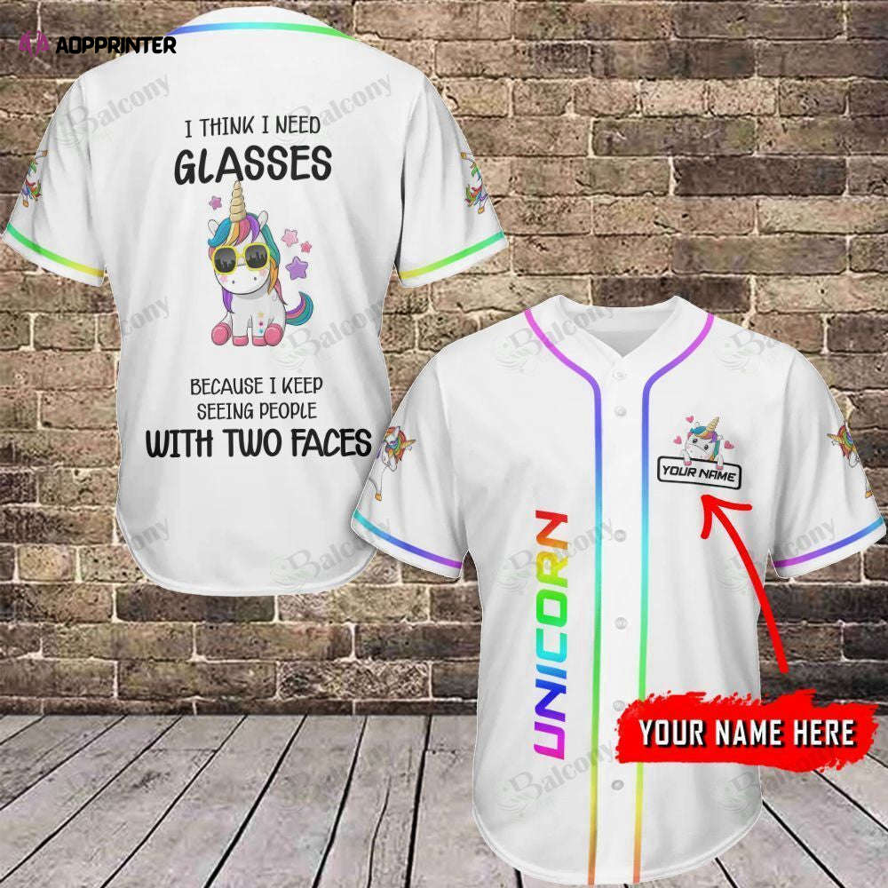 Customized LGBT Unicorn Baseball Tee - Personalized Name Jersey 339 - Aopprinter Hoodie, Sweatshirt | WearSparks.com
