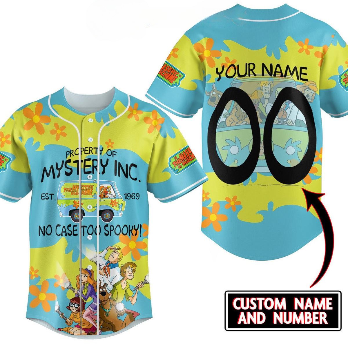 Customized Mystery Inc. Scooby-Doo Cartoon Baseball Jersey T-Shirts, Hoodie, Sweatshirt | WearSparks.com
