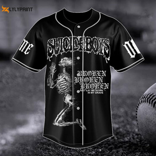Customized Suicideboys Carrollton Baseball Jersey, Suicideboys Grey Day 2023 Baseball Jersey - lylyprint.com... (Image 1)