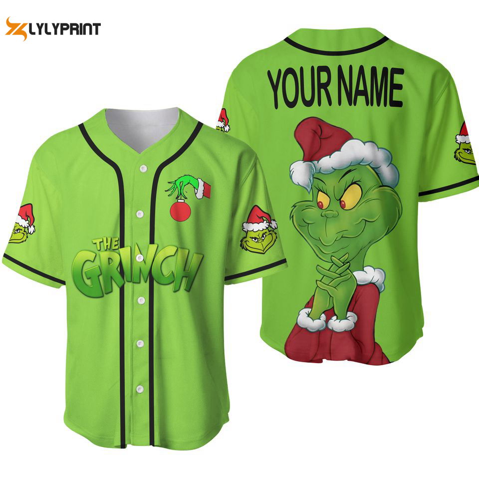 CustomizedThe Gri-nch Jersey Baseball Jersey - lylyprint.com T-Shirts, Hoodie, Sweatshirt | WearSparks.com (Image 2)