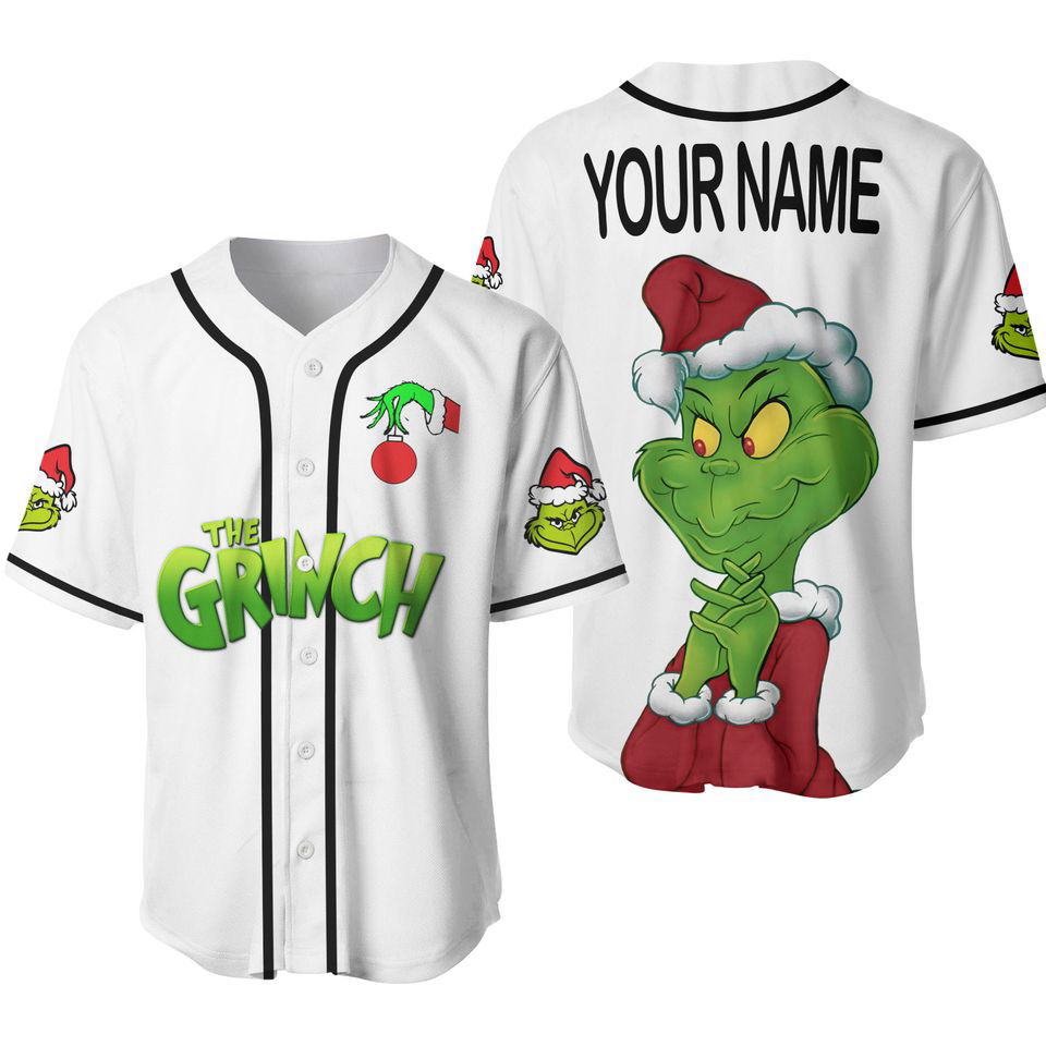CustomizedThe Gri-nch Jersey Baseball Jersey - lylyprint.com T-Shirts, Hoodie, Sweatshirt | WearSparks.com (Image 3)