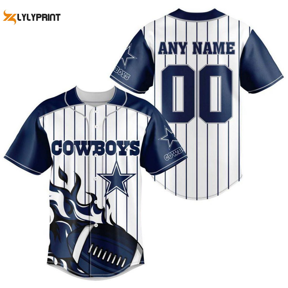 Dallas Cowboys Personalized Baseball Jersey Fan Gifts - lylyprint.com T-Shirts, Hoodie, Sweatshirt | WearSparks.com (Image 1)