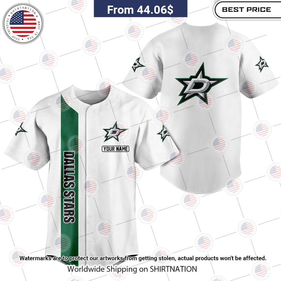 HOT Dallas Stars Custom Baseball Shirt