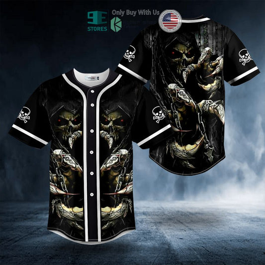 BEST Dark Death Claws Skull Baseball Shirt