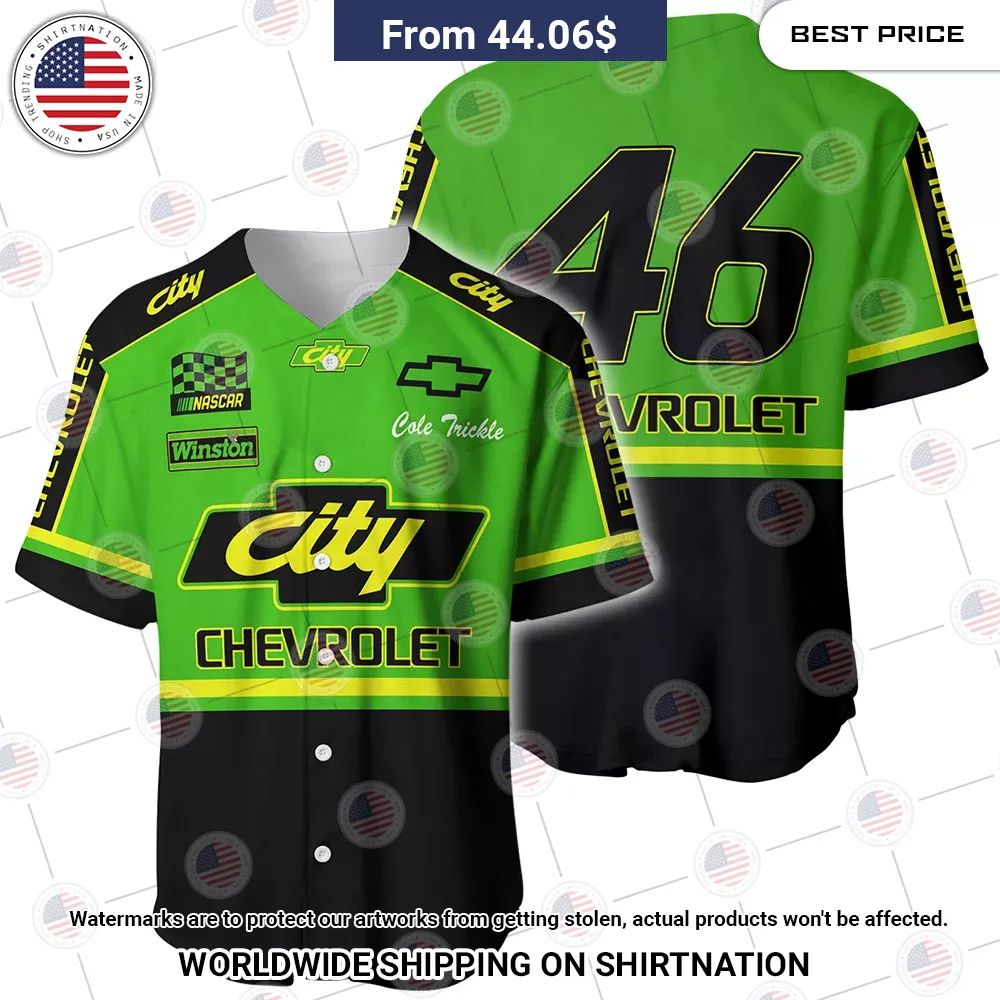 BEST Days of Thunder City Nascar Film Racing Chevrolet Baseball Jerseys
