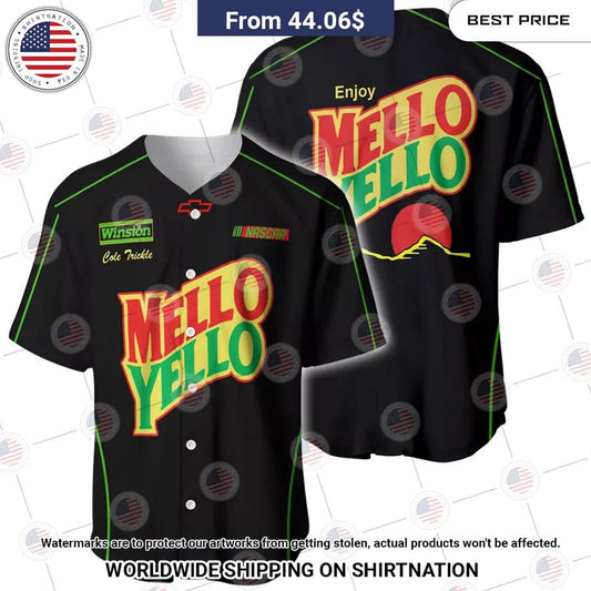 Days of Thunder Mello Yello Nascar Film Racing Baseball Jersey
