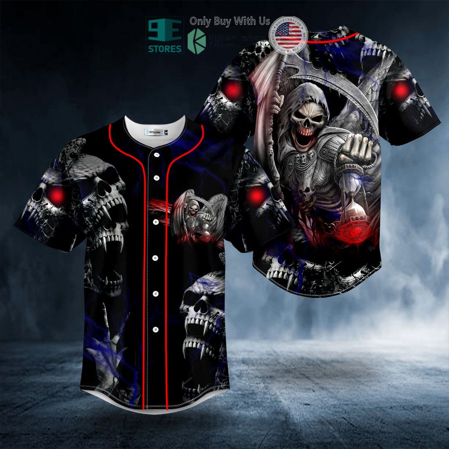 BEST Death Devil Blood Skull Baseball Shirt