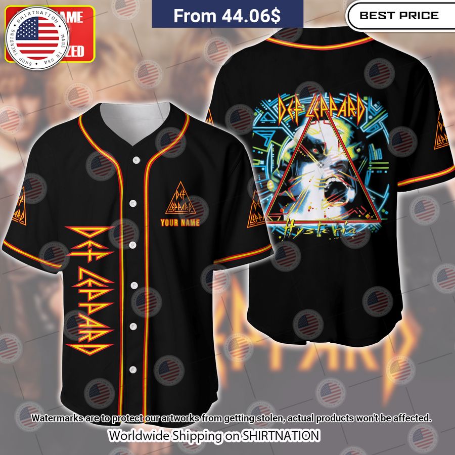 Def Leppard Baseball Jersey