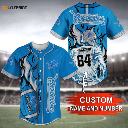 Detroit Lions Baseball Jersey Personalized 2023 Gift For Men Women - lylyprint.com T-Shirts, Hoodie, Sweatshirt (Image 1)