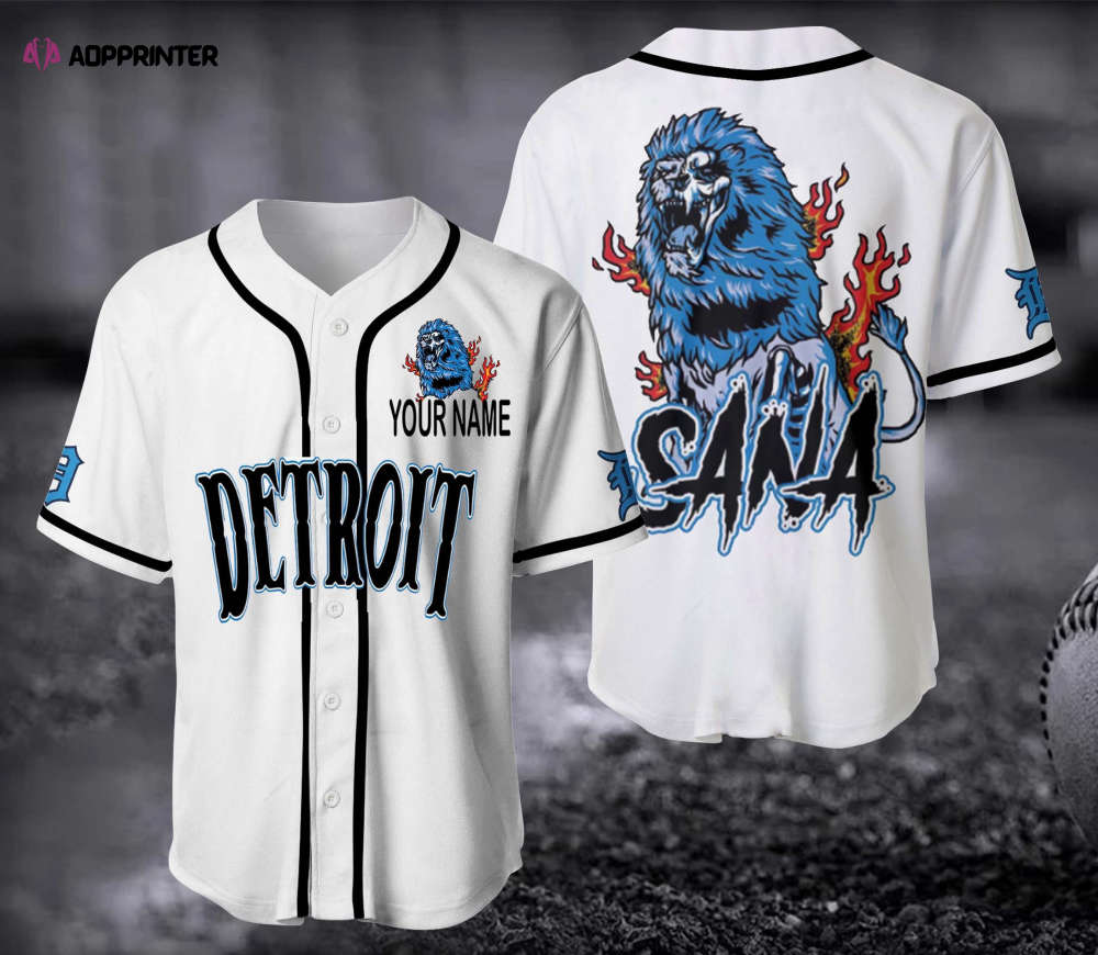Detroit Sana Football Baseball Jersey