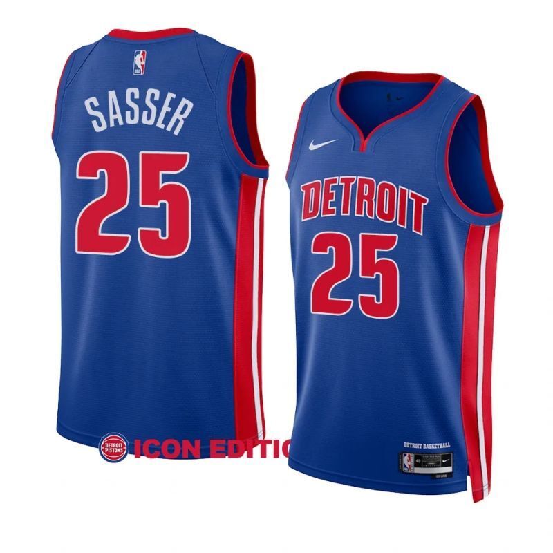detroit pistons #25 marcus sasser 2022-2023 blue icon edition 2023 nba draft jersey.webp