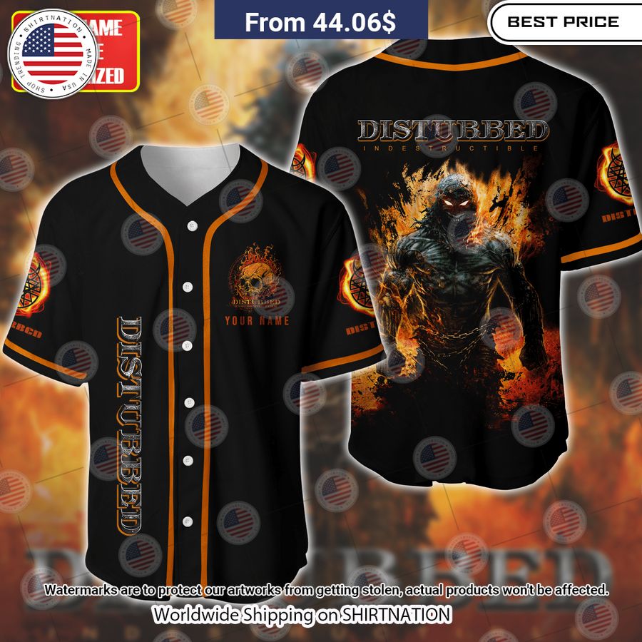 Disturbed Indestructible Baseball Jersey