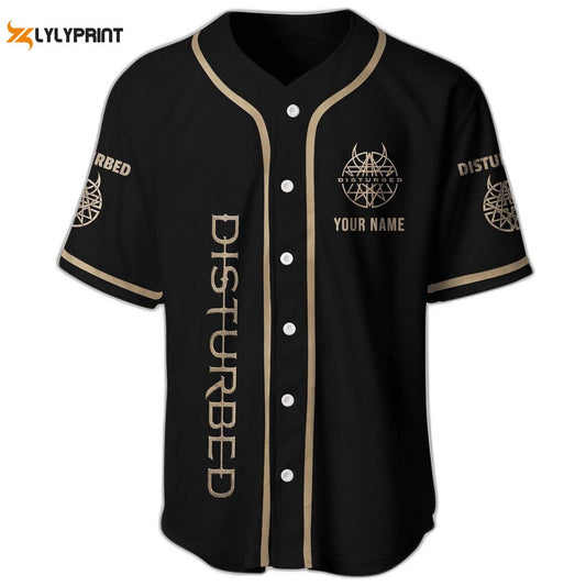 Disturbed Jersey Shirt, Personalized Disturbed Baseball Jersey For Men Women (Image 1)